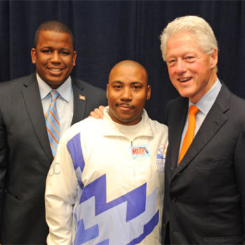 Earl Davis with former president Bill Clinton